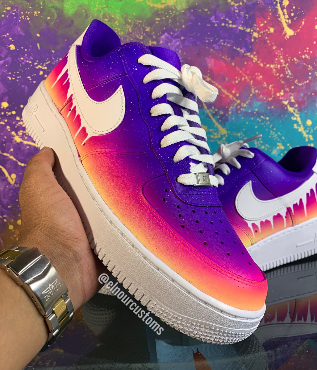 Drip Effect Custom AF1's – Elnour Customs