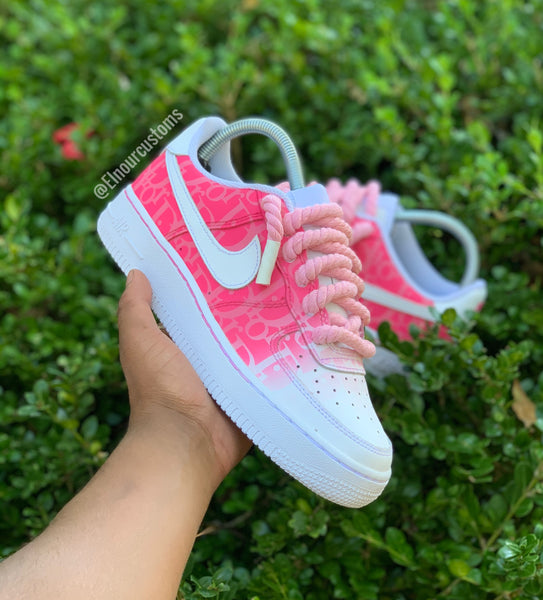 Pink Dior Air Force 1 Custom 