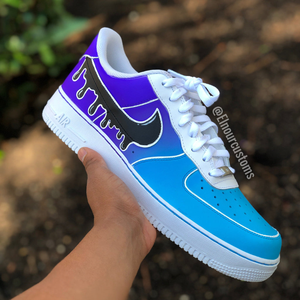 Custom Nike Air Force 1 Drip Shoes Any Color Can Be Custom 